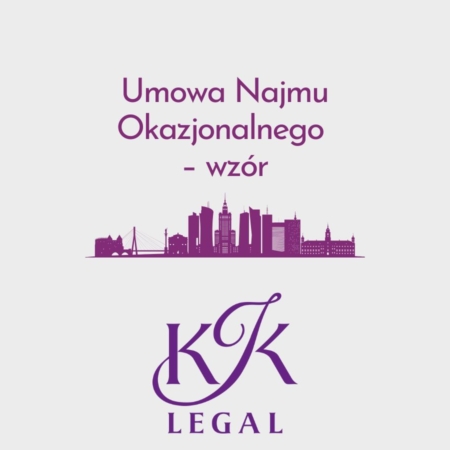 Wzory dokumentów nieruchomości - umowa Najmu Okazjonalnego - wzór