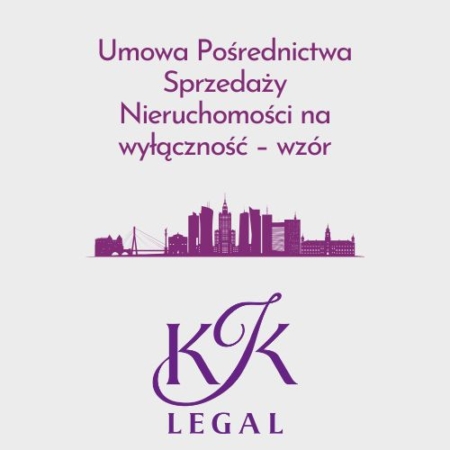 Wzory dokumentów nieruchomości - umowa Pośrednictwa Sprzedaży Nieruchomości na wyłączność - wzór