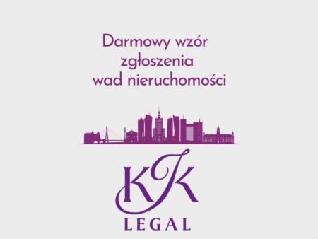 Wzory dokumentów nieruchomości - zgłoszenia wad nieruchomości - darmowy wzór