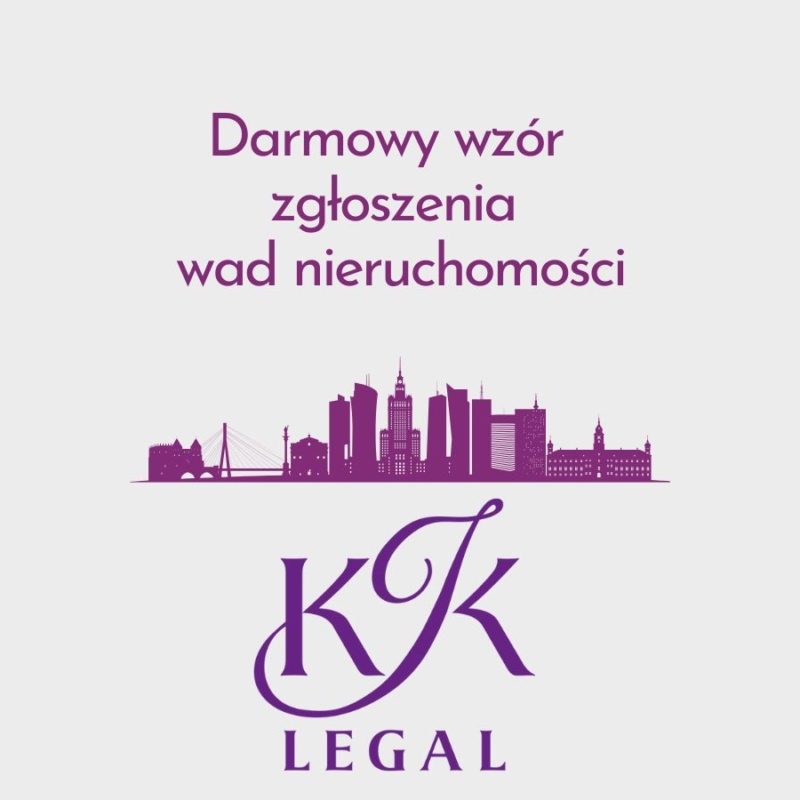 Wzory dokumentów nieruchomości - zgłoszenia wad nieruchomości - darmowy wzór